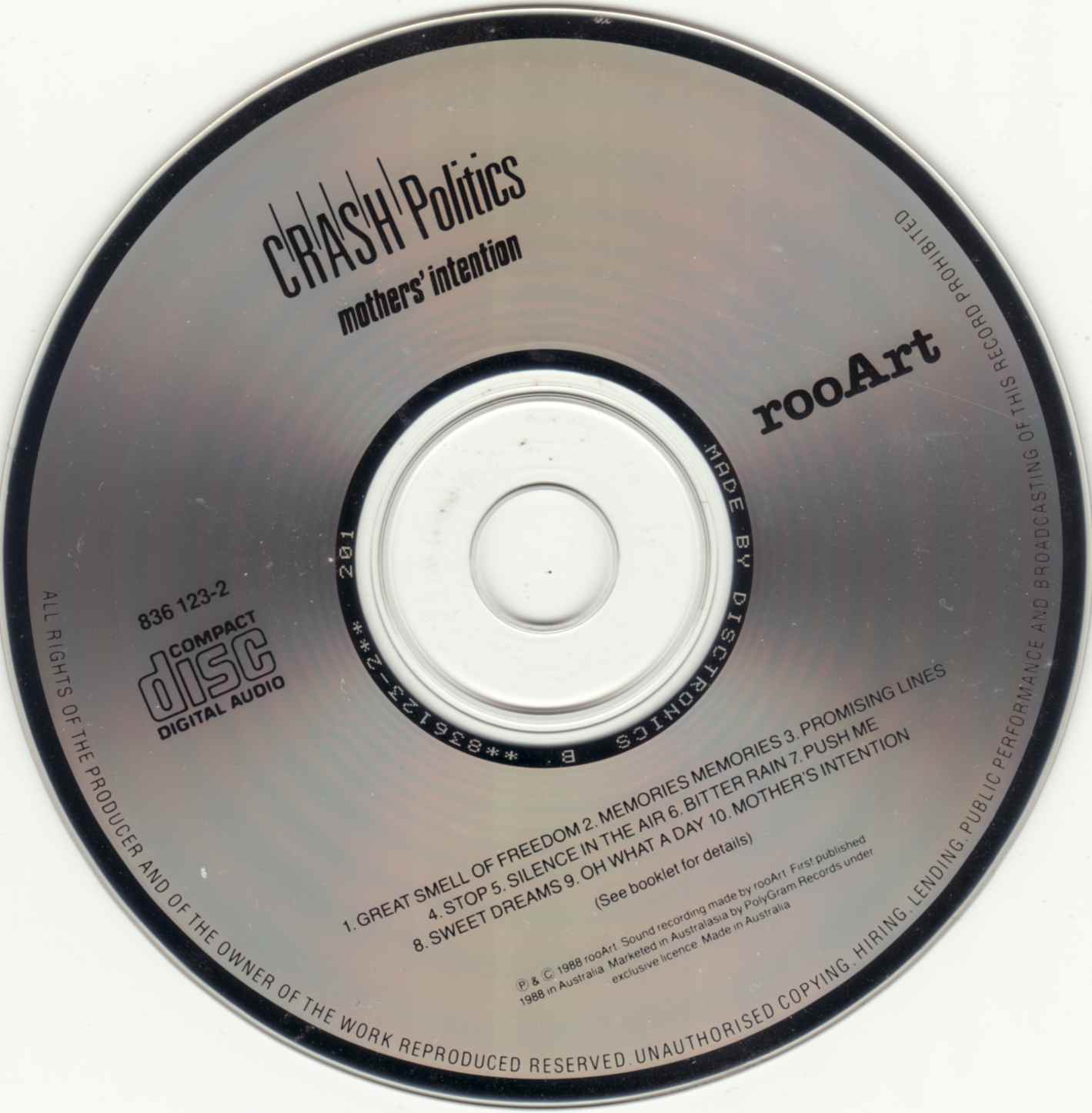 Crash Politics  Mothers Intention : CD